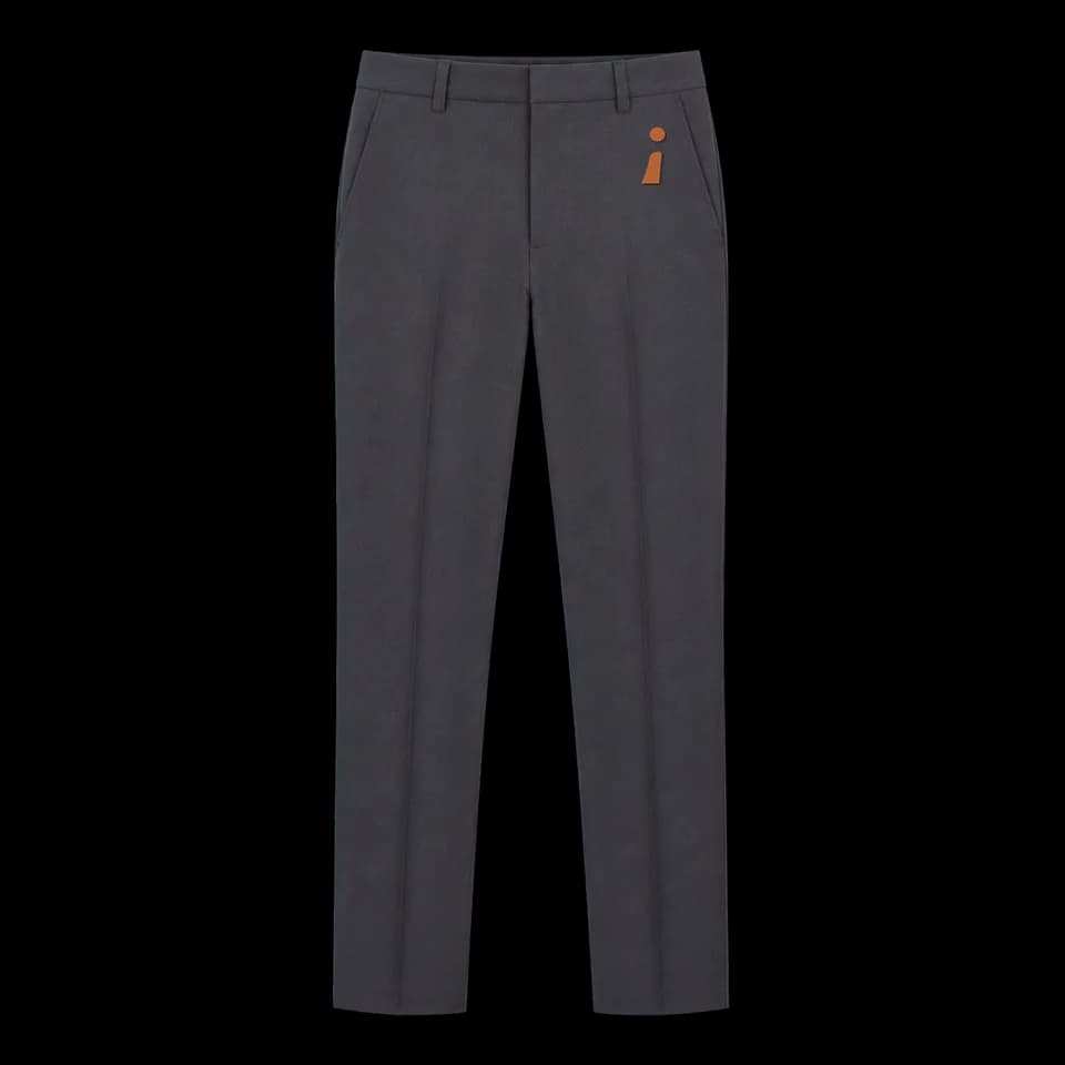 Pantalón oscuro de uniformidad para hostelería